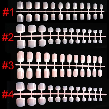 24pcs Gradient fransk Falske Negle Mat /UV-Falsk Negl Aftagelige tipper, Nail Udvidelse Manicure Kunst Tryk På Falske Negle Skønhed 155118