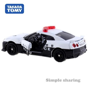 Takara Tomy Tomica No. 105 Nissan GT-R Politi Bil Model Kit 1/62 Miniature Trykstøbt Funny Kids Legetøj Samleobjekter Hot Pop