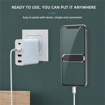 Biltelefon beslag Mini-stick beslag er egnet til iPhone, Samsung hirse vægmonteret zink legering magnet GPS bilens instrumentbræt 2306