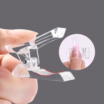 10 Stk/masse Søm Klip Akryl Negle Plast Finger polske Udvidelse Tips til Hurtig Opbygning af Formen UV Gel LED Manicure Kunst Builder Værktøj