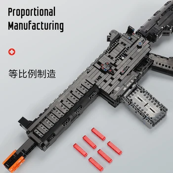 Xingbao Ar Pistol Udfald Byggesten Model Riffel Toy Sniper Hk416 Pistol Pistoler Pistol Ww2 Våben Mursten Militær Børn 67190