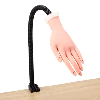 Negle-Uddannelse Hånd Uddannelse Søm Hånd til Manicure Praksis Side Silikone Hånd for Negle Kunstige Hånd til Akryl Negle Kit