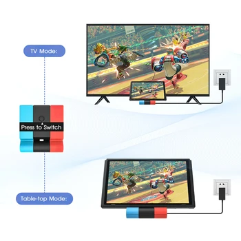 TYGGEGUMMI Skifte Dock til Nintendo Skifte Bærbare Skifte TV-Dockingstation Udskiftning Skifte Oplader Dock Sæt med HDMI USB 9140