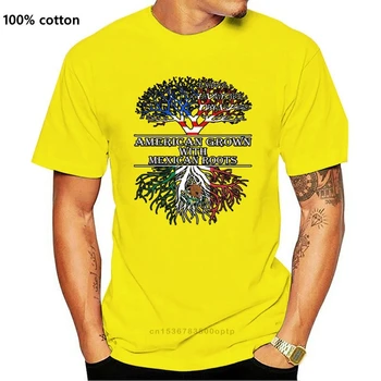 Amerikanske Vokset Med Mexicanske Rødder kortærmet T-Shirt t-Shirt Hipster Harajuku Mærke Tøj, T-Shirt af Høj Kvalitet, Personlighed