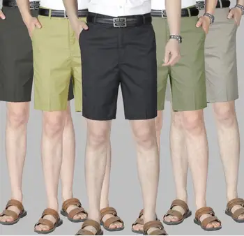 2021 sommeren midaldrende og ældre casual shorts bomuld mænds far mænds stranden bukser fem-punkt bukser ældre midten bukser