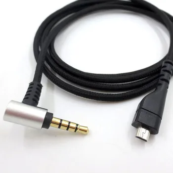 Audio-Kabel Ledning Gaming Hovedtelefoner 1,2 M Forsamling For SteelSeries Arctis 3 5 7 Pro