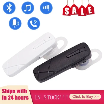 Mini Bluetooth Hovedtelefon Stereo Bas Bluetooth-Headset, Håndfri hovedtelefoner Trådløse hovedtelefoner Med Mikrofon Til Alle smartphones