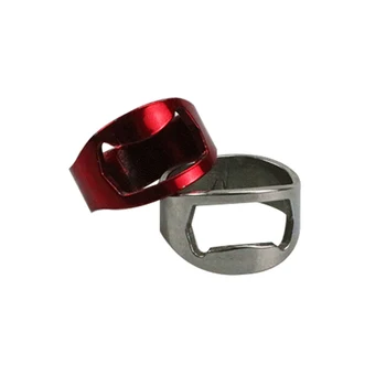 22MM Bærbare Mini-Ring Øl Oplukker Rustfrit Stål Farverige Ring Form Vin Oplukker Bar Tilbehør til Køkken Gadgets