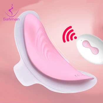 Bærbare Dildo Klitoris Stimulator Usynlige Stille Vibrator Trusse Trådløst Fjernbetjent Vibrerende Æg Sex Legetøj Til Kvinder