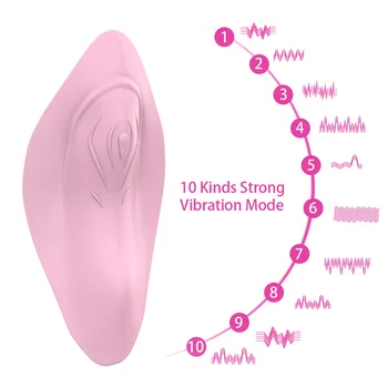 Bærbare Usynlige Vibrerende Æg Trådløst fjernbetjent Klitoris Stimulator Trusser Vibrator Sex Legetøj til Kvinde Sex Maskine 101248