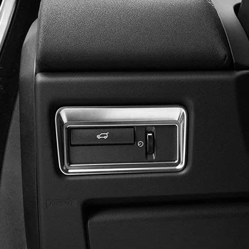 ABS Plast Bil Tilbehør Taildoor Knappen Trim Sticker Cover for Land Rover Range Rover Evoque 2012-2017