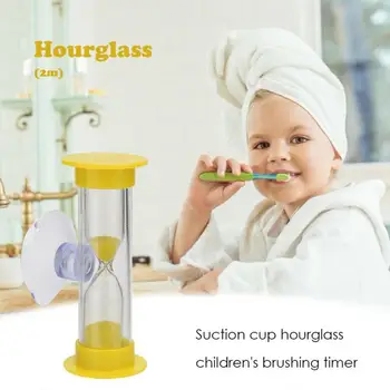 2/3 Minutters Farverige Timeglas Timer Børn Tandbørstning Sand Timere Sandglass Madlavning Ur Timeglas Brusebad Timer