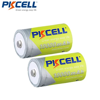 2stk*PKCELL 1,2 V 10000mAh Genopladeligt Batteri D-Batterier NIMH D batteri til Toy instrumenter, kamera, mikrofon, gaskomfur 1022