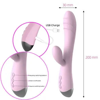 Kvinders Vibratorer Dildo Sex Legetøj Voksne Vibradores Dobbelt Vibrerende Stimulator Klitoris Massager Kvindelige Masturbator Vibradors