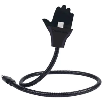 Dovne Fleksible USB-Kabel Stå Data Kabel Bil Oplader-Holder Til iPhone 12 12Mini 6 7 Plus 8 X 11 Samsung Type C Android-Telefon 102838