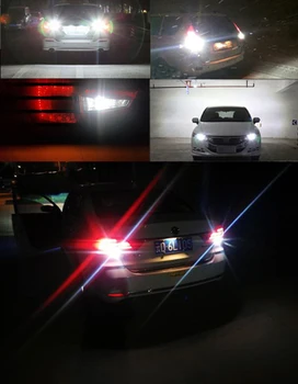 Biludstyr Bil Led Lys Canbus blinklyset Bremse LED-Lampe Omvendt 1156 P21W BA15S BAU15S PY21W T20 7440 Auto Illuminationer 102859