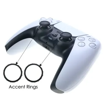 YuXi Udskiftning Knapper Sæt D-Pad, L1, R1, L2, R2 Udløser-Knappen Nede Accent Ring Til Playstation 5 PS5 Controller 103069