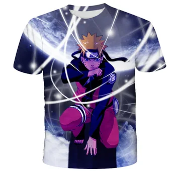 Anime Kids T-Shirt til Drenge/Piger Toppe, Korte Ærmer 3D Trykte Tegneserie T-Børn Klud 2021 Sommer Cool Skjorte 4T-14T