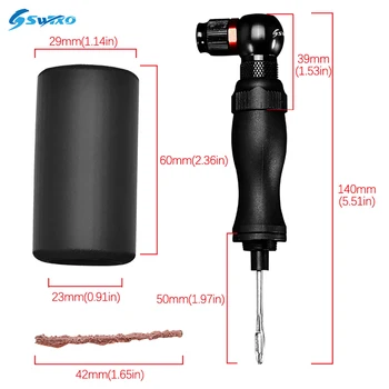 SWTXO 2 i 1 Mini CO2-Cykel Pumpe Adapter Cykel Punktere Repair Tool Kit Schrader Presta Ventil Adapter Multifunktionelt Værktøj