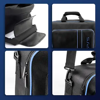 PS5 Travel Bag Taske til Opbevaring PS5 Bærbare Bære Beskyttende Sag PS5 Konsol Lærred Skulder Taske Håndtaske Lærred Sag
