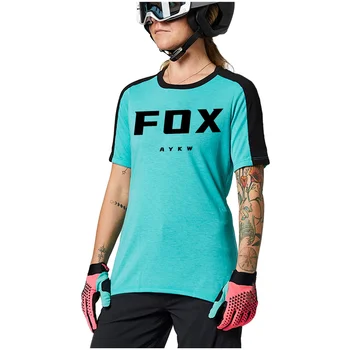 21 hvid Downhill Trøje FOX MTB Jersey Motocross MTB Shirt Cykel Trøje til Kvinder med Lange Ærmer Cykling T-shirt Damer Racing Tøj