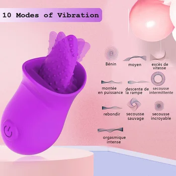 Sex Shop Tungen Slikke Stimulator Vibratorer Kvindelige Sex Legetøj til Kvinder Bløde Pussy Sucker Legetøj for Voksne over 18 Par, To Skeden