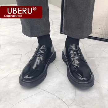 2020new mænd og kvinder sort lille læder sko lace-up Oxford sko mænds læder business læder sko til mænd, der passer shoessize47