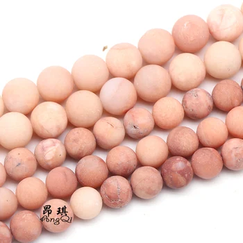 Mat Naturlige Pink Aventurin Runde Sten Løse Perler 4-12mm Vælge Størrelsen Matteret Perler Til Smykker at Gøre DIY Armbånd Tilbehør 109377