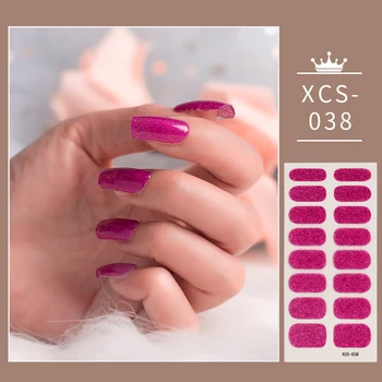 Blålig Violet Skinnende Glimt Mode Nail Stickers Minimalistisk Design Til Kvinder Charme, Manicure, Udsmykning Nail Sticker Album Nail Art