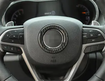 For Jeep Grand Cherokee 2011-2020 rattet Dekorative Klistermærker, Trim Bil Indvendigt Tilbehør Ægte Carbon Fiber Styling