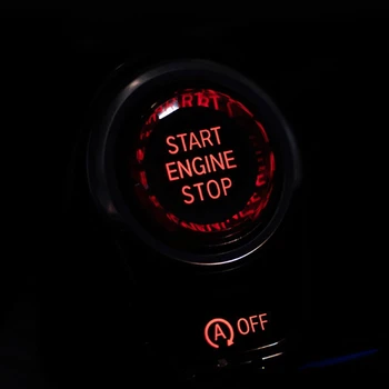 Bilen Skifte Cover Crystal enkelt-Tast Start af Motor Stop-Knap Sticker Trim for BMW - 3/5 Serie E70 E90 E60 112731