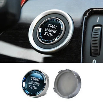 Bilen Skifte Cover Crystal enkelt-Tast Start af Motor Stop-Knap Sticker Trim for BMW - 3/5 Serie E70 E90 E60