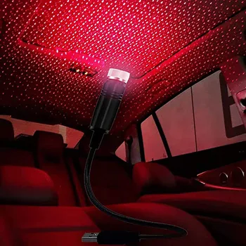 For Mercedes-Benz S-Klasse W220 W221 W222 Tilbehør Bilens Tag Star Light Red Dekorative Lamper Strimler Atmosfære lampe Part Indretning