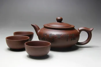 Yixing Classic Teapot Kung Fu Te Sæt Håndlavede tepotte Kop Sæt 400ml Zisha Keramik Kinesiske Te-Ceremoni Gave 50 ml Kopper 2 VALG