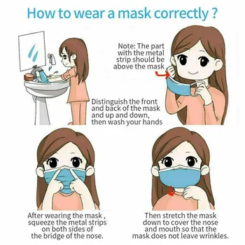 200pcs Voksen Disponibel Maske Halloween Cosplay Ansigt Dække Masker for Munden ansigtsmaske Mode For Udendørs Sport Mascarillas Masque
