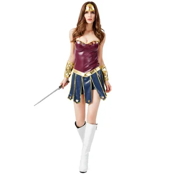 2021 Kvindelige Kriger Kostume Spekulerer Superhelte Kostume til Kvinder Halloween Kostume Voksen Plus Størrelse Xxxl 116210
