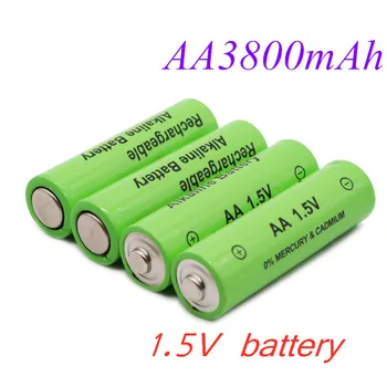 Nye AA 3800mah Batteri 1,5 V Alkaline genopladelige AA batteri til Fjernbetjeningen Toy lys Batery 11666