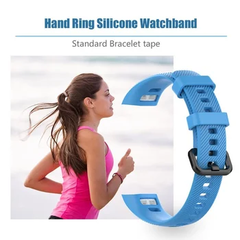 Silikone Håndledsrem Til Huawei Honor Band 5 Standard Version Smart Armbånd Sport Udskiftning Kvinders Håndled Rem Armbånd