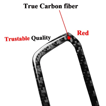 Ægte Carbon fiber Til BMW G20 G28 325li 330d 335 Forlygte-Knapperne Dekorativ Ramme Dække Klistermærker Interiør