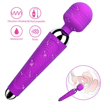 10 Speed USB-Opladning Magic Wand Sex Vibrator Klitoris Stimulator Fisse Orgasme Klitoris Vibratorer Til Kvinder, Voksen Sex Legetøj Sex Shop