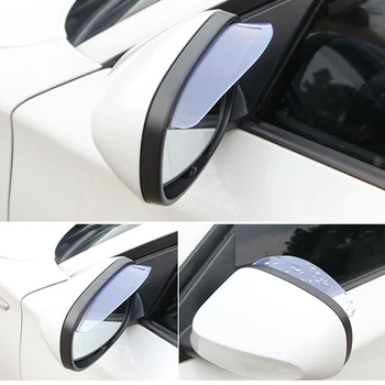 2stk PVC Car Rear view Mirror mærkat regn øjenbryn For dacia duster mitsubishi asx suzuki vitara alfa romeo 156, fiat grande 11772