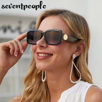 Fashion Lille Ramme Square Solbriller Kvinder 2021 Luksus Brand Designer Retro Rektangel solbriller Til Mænd og Trendy Briller UV400