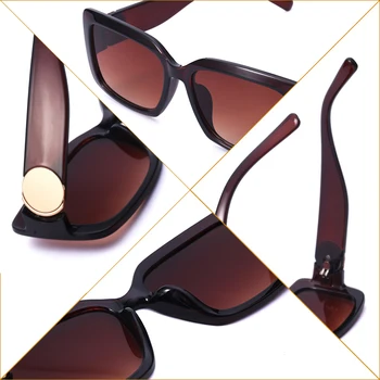 Fashion Lille Ramme Square Solbriller Kvinder 2021 Luksus Brand Designer Retro Rektangel solbriller Til Mænd og Trendy Briller UV400