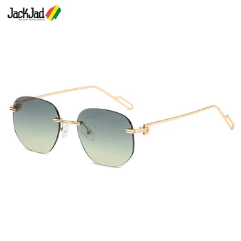 JackJad 2021 Mode Cool Stilfuld Uindfattede Metal Stil Solbriller Kvinder Gradient Mærke, Design, Sol Briller, Oculos De Sol 3089