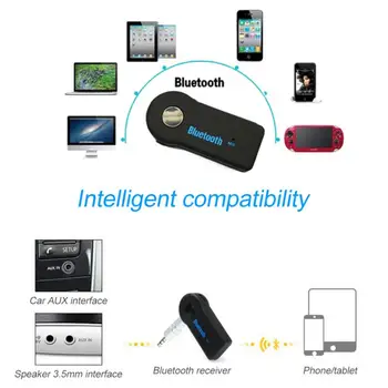 Trådløs Bluetooth-Musik Lyd 4.0 Modtager 3,5 mm Streaming Auto Hovedtelefon AUX Adapter Stik til Mikrofon Håndfri Bil PC