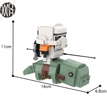 Nye MOC Håber Stjernede Filmens Figurer Tatooine Sandtroopers på Dewback Brickheadz Model byggesten Legetøj, som Børn Gaver 12164