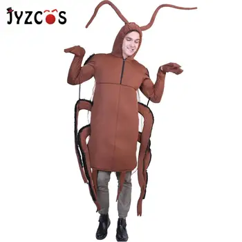 JYZCOS Halloween Kostume til Mænd Voksen Kakerlak Kostume Fantasia Sjove Voksen Cosplay Dyr Insekt Jul Carnival Part
