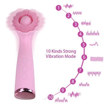 Sexet Solsikke Vibratorer Kvinder Pigge Massageapparat Klitoris Stimulator Anal Legetøj Erotisk Maskine Kvindelige Masturbator Voksne Sex Shop