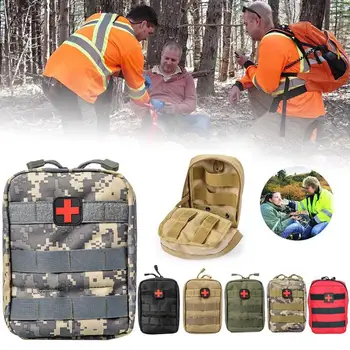 Taktisk førstehjælp Taske Medicinsk Kit Taske Molle EMT Nødopkald SOS Medical Max Pose/Pakke Pouch Size Udendørs Overlevelse Store V9J3 122219