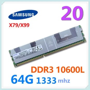 SAMSUNG DDR3 10600L sort 64G 1333MHZ memory bar server hukommelse bar egnet til X79 X99 122965